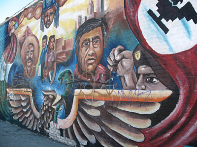 Mural de la calle Boyle en la ciudad de Los Ángeles